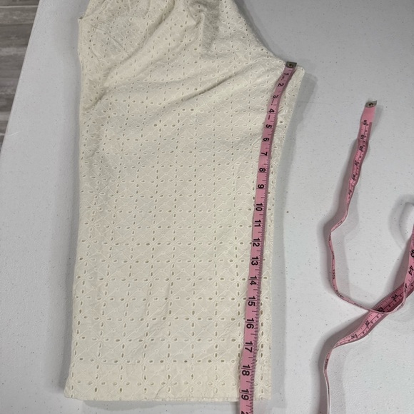 Vintage Alfred Dunner Pull-On Capris Ivory Eyelet Back Elastic Women’s Size 14 - Picture 9 of 12